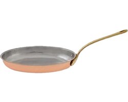 Middelgrote ovale koperen pan