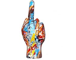 Middelvinger Graffiti Beeld - Design - Kado - Huis - Woonkamer - Tafel - Beeldje