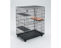 Midwest Kattenbench  91x60x128cm play pen met 1 kussen
