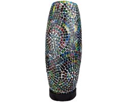 MigoStyling - Mozaik - Oosterse - Arabische - Marokkaanse - Decoratieve - Tafellamp - Slaapkamer - Woonkamer - Multi Color- Hoogte 45 cm