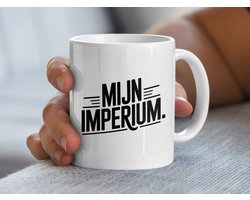 Mijn Imperium Mok, Minimalistisch Design, Quote Mok, Zwarte Letter Mok, Eigentijds Cadeau, Unieke Mok, Trendy Mok Ontwerp