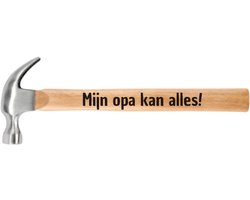 Mijn Opa Kan Alles – Gepersonaliseerde Houten Hamer met Gravering – Origineel Vaderdag Cadeau – Hamer voor Opa – Uniek Kado voor Hem – Geschenk voor Vader – Cadeautje Grootvader – Houten Gereedschap met Tekst