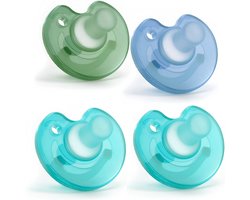 MijnNami Soother Speen 4-pack – dé vertrouwde newborn speen onder zorgprofessionals - Fopspeen Baby 0 - 6 maanden - nu voor langer gebruik