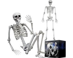 MikaMax Human Size Skelet - Levensecht Lijkend Skelet - Halloween Skelet - Halloween Decoratie - Realistisch Design - 170 cm