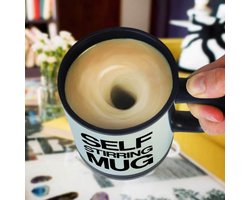 MikaMax Self Stirring Mug- Zelfroerende Mok - Koffiemok - Met Eén Druk Op De Knop Alles Geroerd - Koffiebeker - 350ml