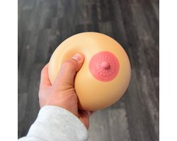 MikaMax Stressbal Borst XXL – Stress Reliever – Squishy Ball - Borst vorm – Grappig Cadeau - Realistisch - Volwassen Speelgoed - Boobs - Doorsnede 8 cm