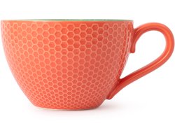 Mikasa - Mok - Grey Floral - Keramiek - Voor Thee en Koffie - 330ml