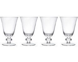 Mikasa Salerno Wijnglazen Set van 4 Vaatwasmachinebestendige Kristallen Glazen Met Maximale Smaakontwikkeling Wijnglas 260ml