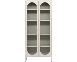 Mila vitrinekast - 80 x 180 cm - beige