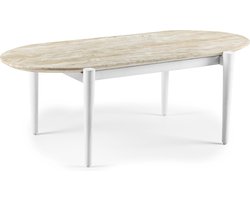 Milan ovale salontafel 120x60cm naturel