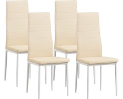 MILANO eetkamerstoelen in sets van 2 / 4 / 6, diverse Kleuren - Gestoffeerde stoel met kunstleer bekleding, Modern stijlvol design aan de eettafel - Keukenstoel of eetkamerstoel met hoog draagvermogen tot 110kg