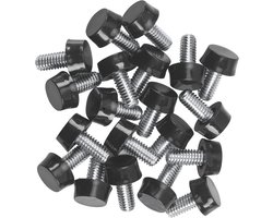 MILDWOO 5/16"-18 UNC Draad Verstelbare Meubels Levelers Schroef in Schroefdraad 20 Stks, Gegalvaniseerde Stalen Schroef Voet Levelers Schroef Op Meubels Glide Leveling voor Tafel, Stoel, Meubelpoten