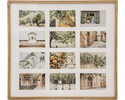 MILEA multiframe, 12 foto's, hout