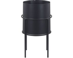 MILEA - Plantenbak - Zwart - 16 cm - IJzer