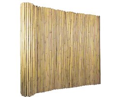 Milieuvriendelijke Bamboe Tuinomheining - 100 cm Hoog, 8 ft Lang, 0,7 inch D Bamboe Scherm voor Balkon, Tuin en Terras