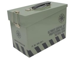 Militaire Stijl Blikken Opbergdoos en Lunchbox - Perfect voor Snacks en Accesoires
