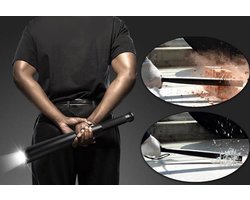 Militaire Zaklamp – Vorm van een Knuppel – 31 cm – LED Verlichting
