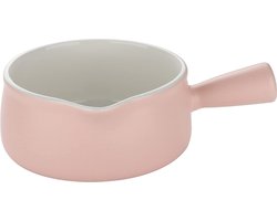 Milk Pan Ceramic Milk Saucepan Milk Pot Porcelain Mini Cooking Pot for Milk Coffee Butter Milk Pots (Pink)