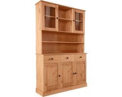 Mille - Buffet met 3+2 Deuren 2 Laden Wit gebeitst (181 x 118 x 34 cm)