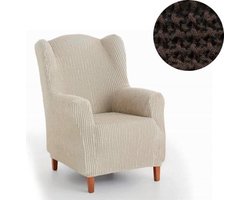 Milos meubelhoezen - Hoes voor oorfauteuil - 70-100cm - Bruin