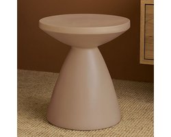 Milton & Oldbrook Bijzettafel Composiet Ø 45 cm Niva Beige
