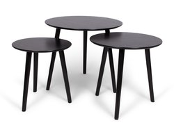 Milton & Oldbrook Bijzettafel Set Zadar Zwart