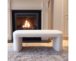 Milton & Oldbrook Bouclé Bank Lucca Wit