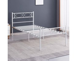 Milton & Oldbrook Eenpersoonsbed 90 x 200 cm Rafina Wit