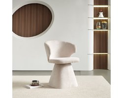 Milton & Oldbrook Eetkamerstoel Draaibaar Hanover Wit