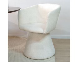 Milton & Oldbrook Eetkamerstoel Draaibaar Sezana Wit