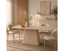 Milton & Oldbrook Eettafel 180 cm Fermo Travertinlook