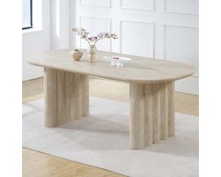 Milton & Oldbrook Eettafel 200 cm Zafra Travertinlook