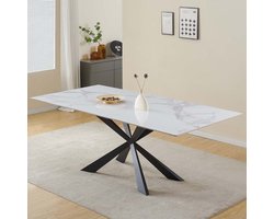 Milton & Oldbrook Eettafel 200 cm Zamora Marmer Wit