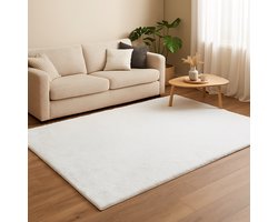 Milton & Oldbrook Fluffy Vloerkleed 200 x 290 cm Pavia Wit