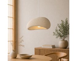 Milton & Oldbrook Japandi Hanglamp Ø 40 cm Vaduz Beige Steenlook