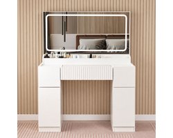 Milton & Oldbrook Kaptafel met Verlichting Livno Wit