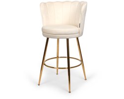 Milton & Oldbrook Lage Barkruk Andria Wit