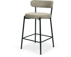 Milton & Oldbrook Lage Barkruk Izola Taupe