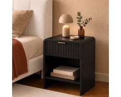 Milton & Oldbrook Nachtkastje Odda Zwart