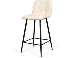 Milton & Oldbrook Ribstof Lage Barkruk Berlin Beige