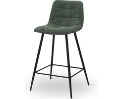 Milton & Oldbrook Ribstof Lage Barkruk Berlin Groen