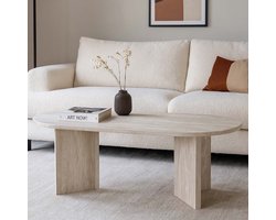 Milton & Oldbrook Salontafel 120 cm Kavarna Travertinlook