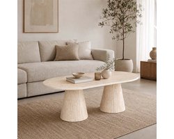 Milton & Oldbrook Salontafel 130 cm Hamar Travertinlook