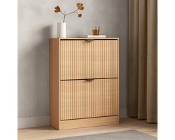 Milton & Oldbrook Schoenenkast Lucca – 2 Niveaus Hout