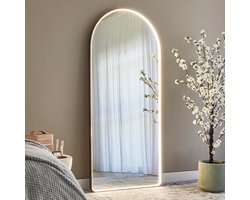 Milton & Oldbrook Staande Spiegel met Verlichting 50 x 160 cm Atrani Goud