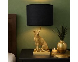 Milton & Oldbrook Tafellamp Leopard Goud