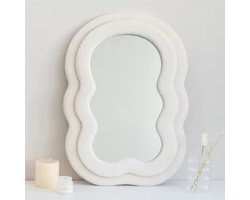 Milton & Oldbrook Teddy Wandspiegel 50 x 70 cm Granna Wit