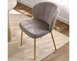 Milton & Oldbrook Velvet Eetkamerstoel Cadiz Taupe