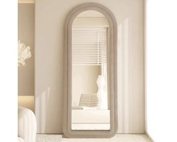 Milton & Oldbrook Velvet Staande Spiegel 60 x 160 cm Pesaro Beige