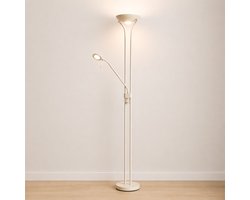 Milton & Oldbrook Vloerlamp met Leeslamp Brescia Beige